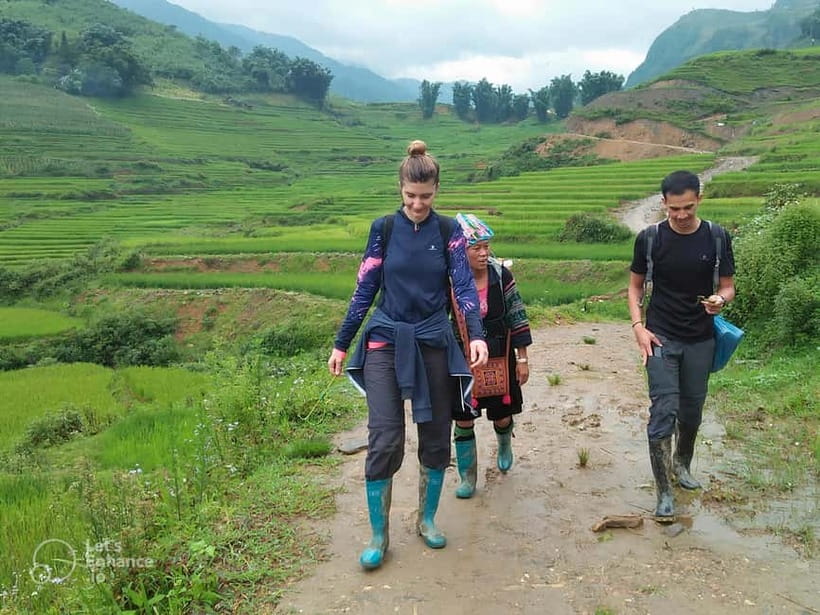 1-Day Sapa Long Trek - Rice Field Terrace, Ethnic Culture - Muong Hoa Valley walking, Y Linh Ho, and that wooden bridge moment