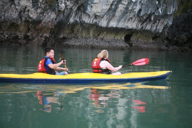 2-Day Cruise to Halong Bay and Lan Ha Bay on Calypso Cruises - Lan Ha Bay’s Light and Dark Water Cave: kayak or bamboo boat