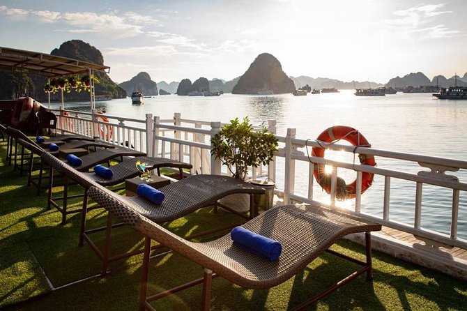 2-day Ha Long Bay Cruise included Transfer, Kayking and Swimming - Hanoi pickup at 8:00 am and the shared transfer reality