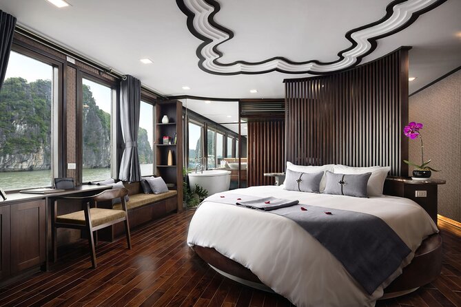 2-Day Halong Orchid Cruise - Tai chi on the sundeck: the calm morning moment