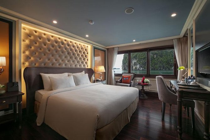 2 days - 1 night in Bai Tu Long Bay at 5 stars cruise - private balcony cabins - How Hanoi to Ha Long Bay transfers shape your first day
