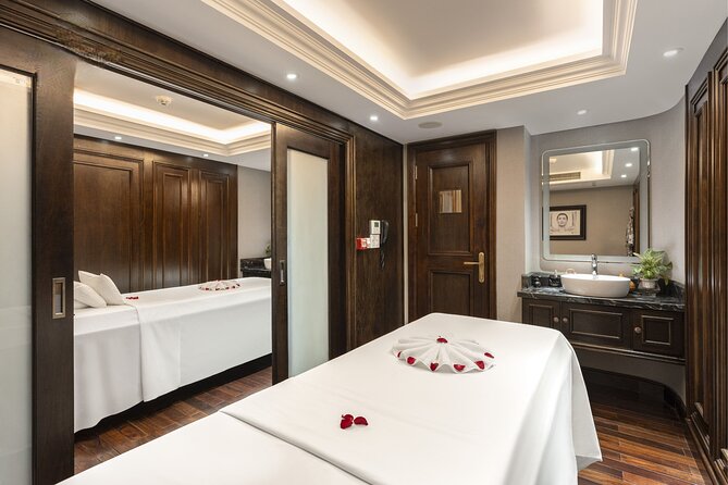 2 Days Cruise Exploration in Halong Bay from Hanoi - Overnight on Signature Cruise: luxury cabin comfort you will feel