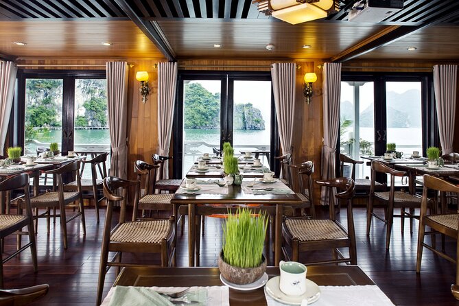 2D1N: Halong Bay 4-Star Cruise - Cave, Kayak, Swim, Meals - Day 2: Early deck time, breakfast, then Sung Sot Cave