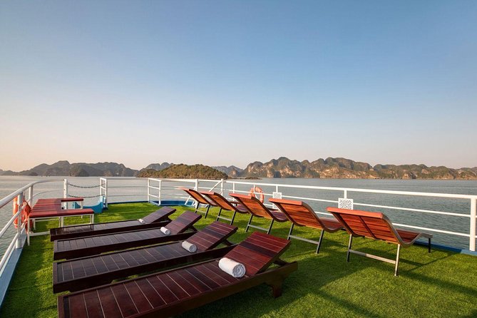 5-Star Luxury Cruise: Discover Ha Long & Lan Ha Bay from Hanoi - Lunch with Vietnamese fusion views, then the sunset party mood shift