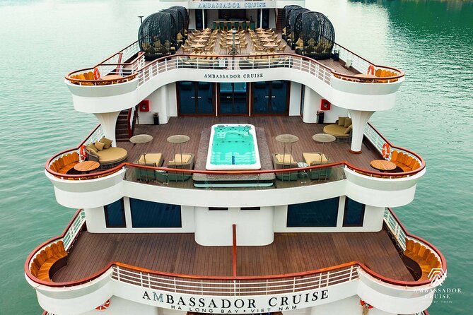 Ambassador Cruise The Largest Day Cruise in Halong Bay - Entertainment and optional extras you can plan around