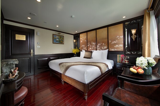Athena Royal Cruise - Luxury Halong Bay Overnight Cruise 2D1N Tour - Luồn Cave by Kayak or Bamboo Boat: Water-Level Exploration