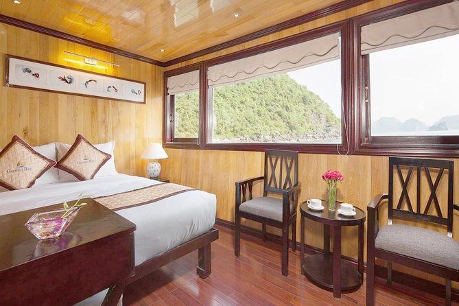 Bai Tu Long boutique & budget cruise 2D: Kayaking, swimming at pristine palaces - Bai Tu Long’s quieter water, with a boutique feel