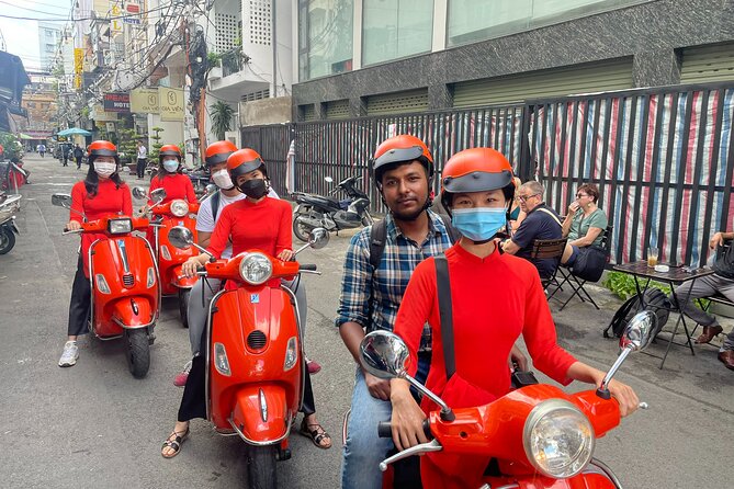 Beautiful Female Riders Vespa Red River Countryside Tour 5 Hours - Getting ready near Old Quarter pickup: what your morning feels like