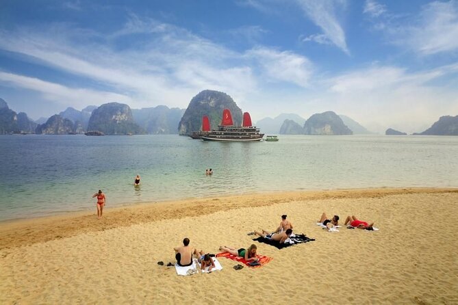 Best Halong 5 star Day Trip, inclusive,buffet,cave,kayak,transfer - Board the Ship at Tuan Chau, Then Let the Water Take Over