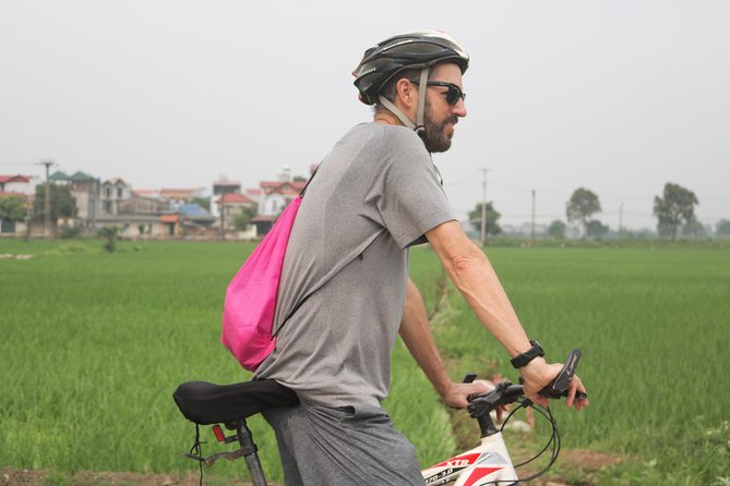 Bicycle Tour Full Day Explore Red River Delta & Rural Villages - Co Loa country roads: rice paddies, villages, and dirt-road reality