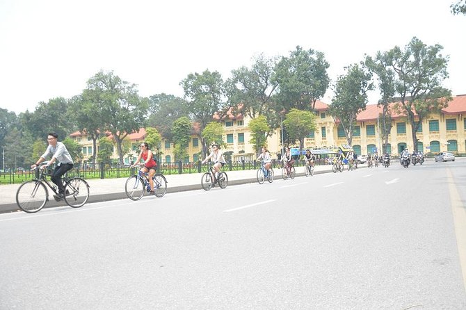 Bicycle Tours Hanoi: Half Day Hanoi City Bicycle Tours - Passing the Flag Tower and Opera House: the center-city anchor