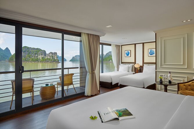 Capella Cruise 3-day Explore Halong Bay and Lan Ha Bay from Hanoi - Day 1: Hanoi pickup, Tuan Chau boarding, Lan Ha lunch, Cat Ba playtime