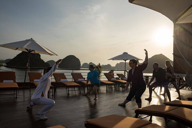 Discover Ha Long Bay in 2 Days and 1 Night Cruise Experience - Deluxe Wooden Junk, Modern Inside