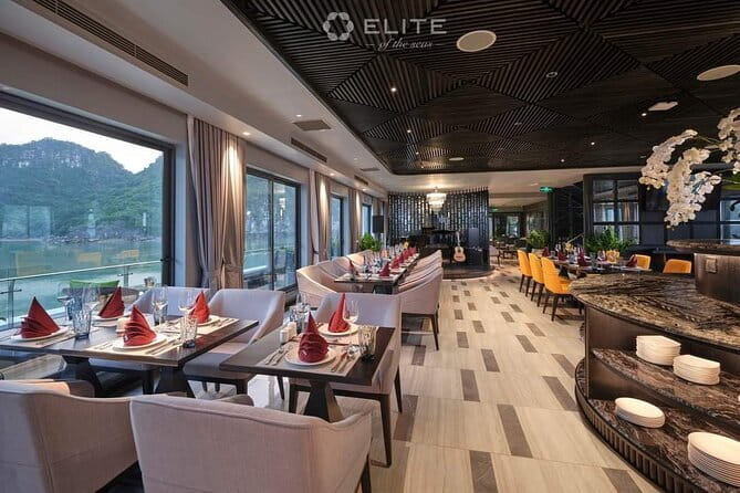 Elite of The Seas - Unique Luxury 3 Days Cruise in Halong & Lan Ha Bay - Day 1 in Lan Ha Bay: check-in, lunch, and Ao Ech kayaking time