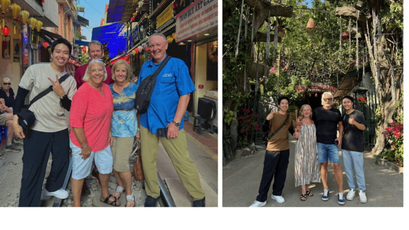 (EN/JP)Private tour with a local friend & Train Street visit - Start at Phe La Coffee, Then Old Quarter at Walking Speed