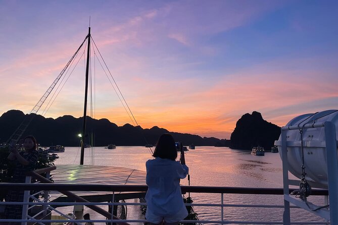 Erina Cruise Lan Ha Bay Halong Bay 3 days 2 nights depart from Hanoi Old Quarter - Day 2 starts with Tai Chi, then shifts to Viet Hai Village by bike