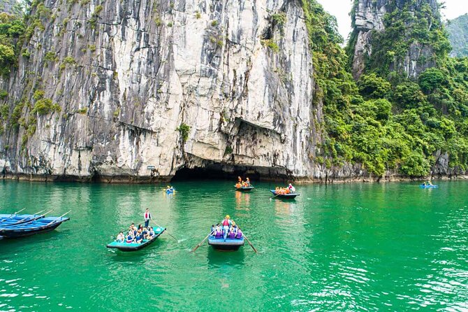Excellent Halong Bay Day Cruise All Inclusive From Hanoi - Cruising time back toward Tuan Chau Harbor (and the sunset vibe)