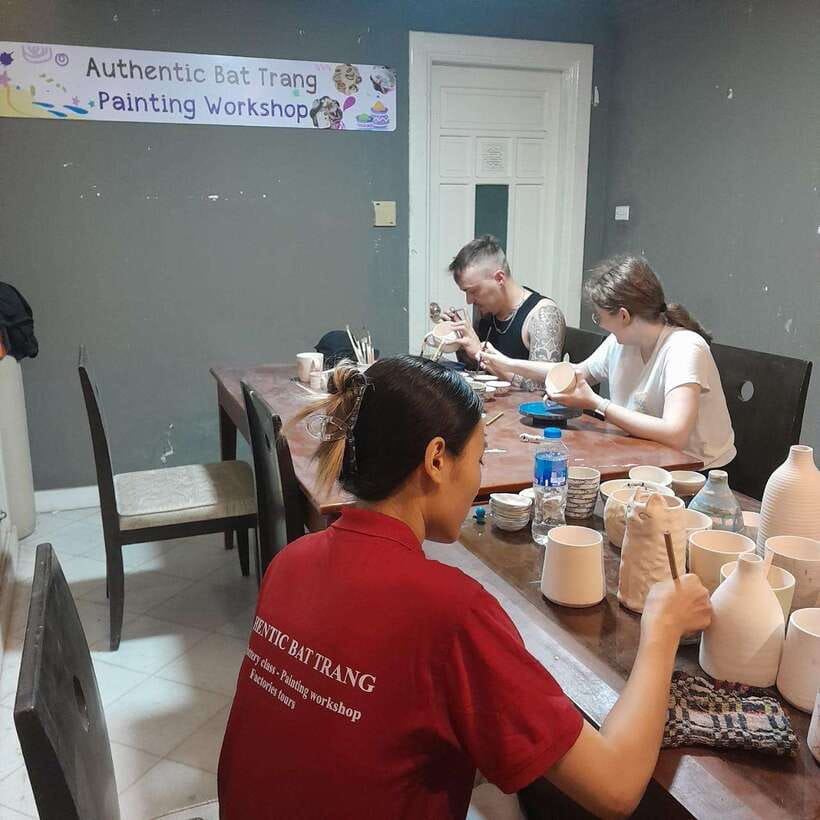 Experience the Art of Ceramic Painting | Hanoi’s Old Quarter - Color mixing and how to make your design look intentional