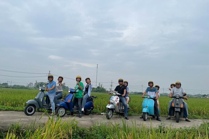 Exploring Vespa Tour Through Little Red River Delta - Stop by stop: cathedral, opera house, and Long Bien Bridge