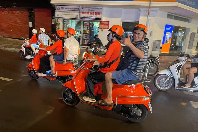 Female Riders Vespa Night Street Food + Train Street food 4 Hours - Old Quarter opener: street stalls and alleyway snacks before the city settles