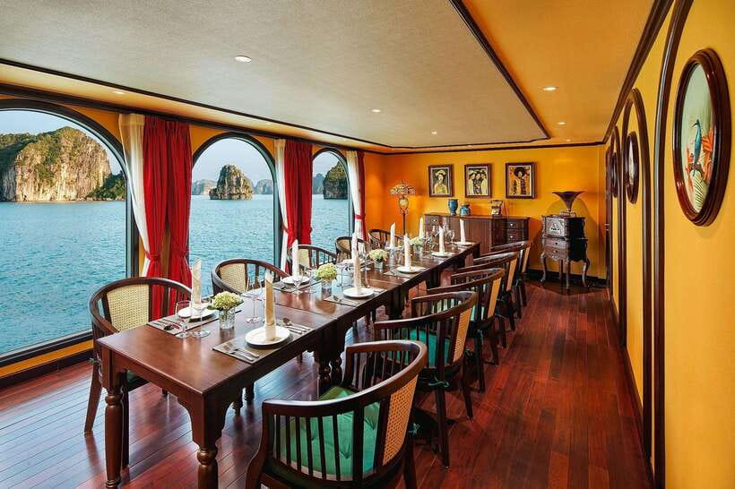 From Hanoi: 2-Day Ha Long Bay by Indochine Premium Cruise - Sunset anchor time, mini-golf, pool breaks, and onboard fun
