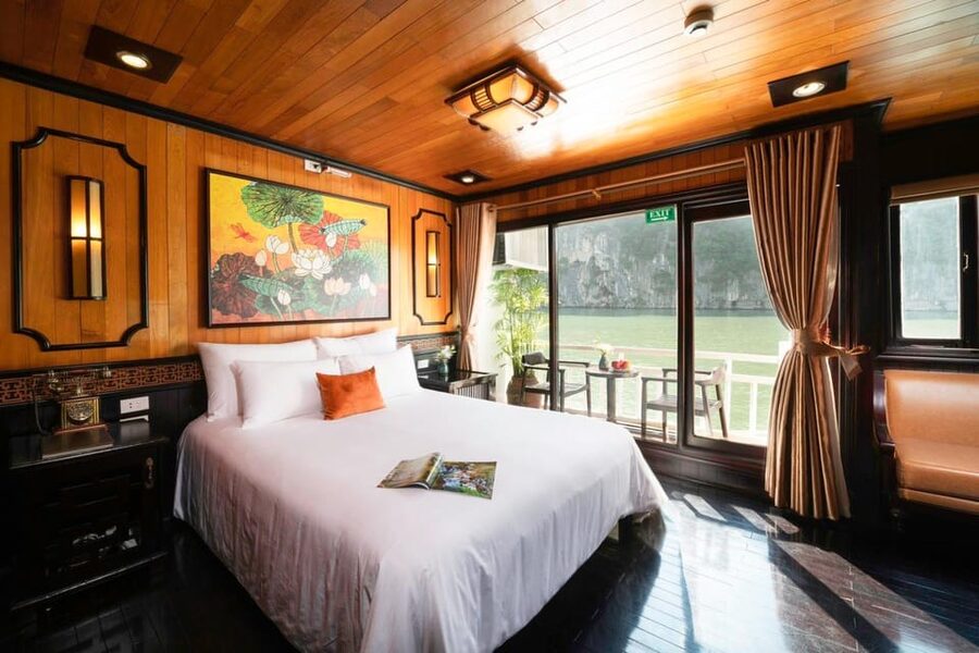 From Hanoi: 2D1N Ha Long Bay by Arcady Boutique Cruise - Day 1 on the water, Luon Cave then Titop Island