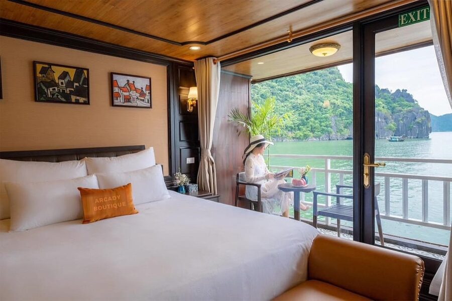 From Hanoi: 2D1N Ha Long Bay by Arcady Boutique Cruise - Day 2 starts early, tai chi sunrise plus Sung Sot Cave
