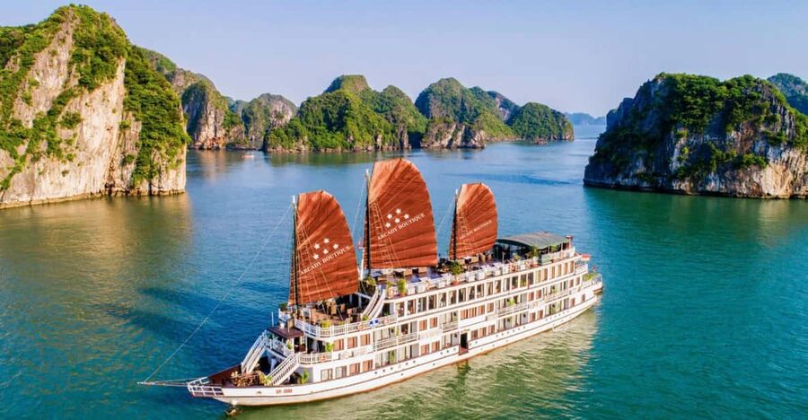 From Hanoi: 2D1N Ha Long Bay by Arcady Boutique Cruise - Boarding Arcady Boutique Cruise, cabins and what you get for the money