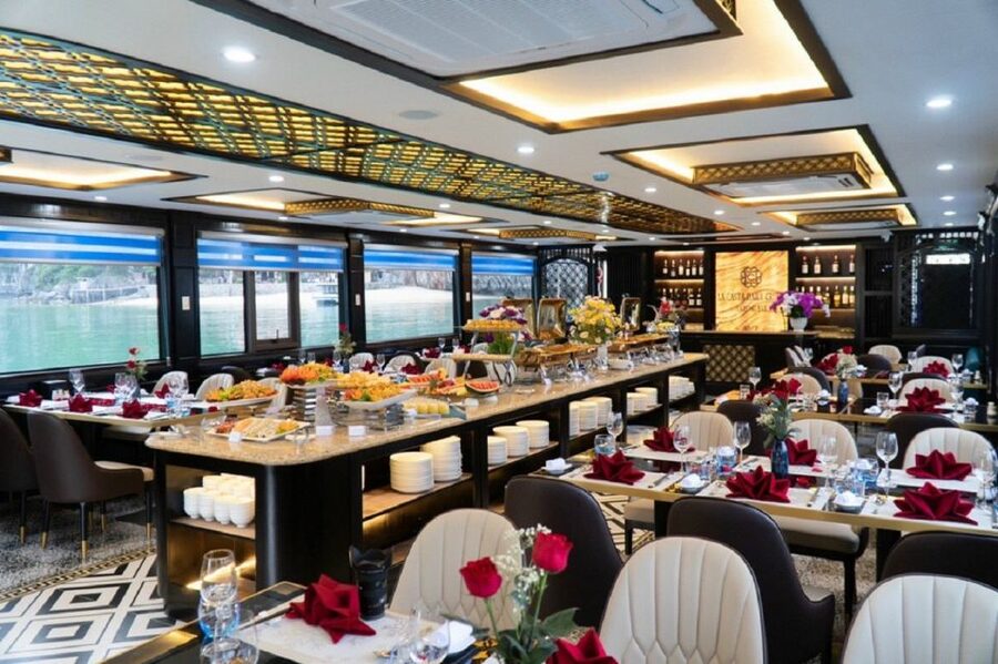 From Hanoi: Ha Long Bay Luxury Cruise Day Tour with Jacuzzi - Lunch Buffet at Sea: Vietnamese Favorites Without Stress