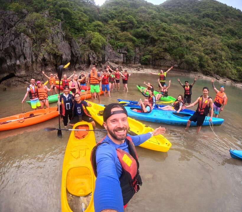 From Hanoi: Ha Long & Lan Ha Bay 2-Day Cruise with Meals - Sunset sundeck, spring roll cooking class, and happy hour