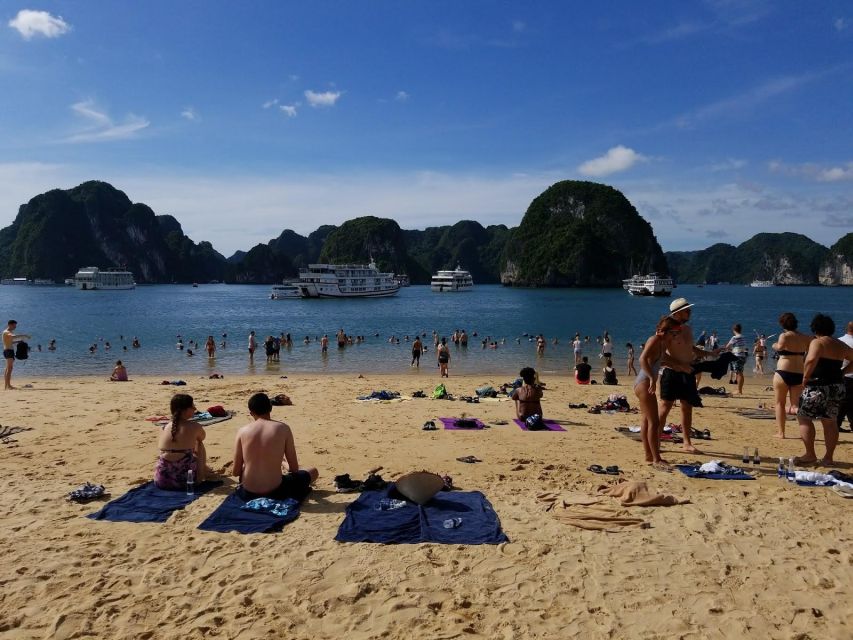 From Hanoi: Halong Bay Day Trip w/ Cave, Island & Kayak - Titop Island beach or summit hike, picking your pace