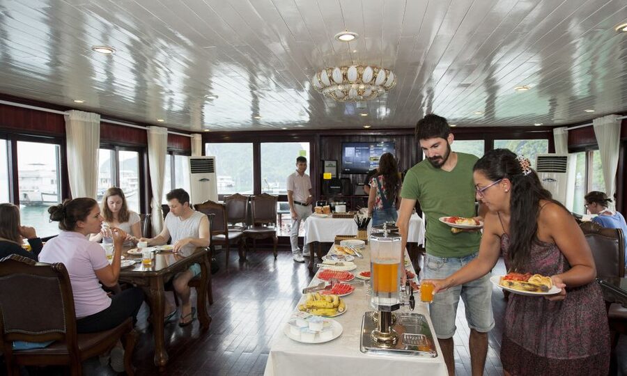 From Hanoi: Halong Explorer 3-Day Deluxe Cruise - Day 3: Sung Sot Cave, a scenic pass-by, and spring roll making