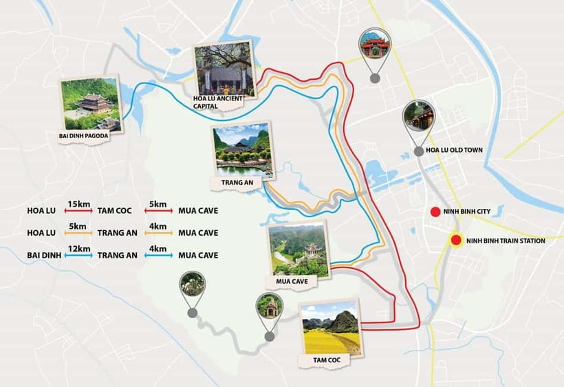 From Hanoi: Hoa Lu, Tam Coc, Mua Cave & Cycling in Ninh Binh - Buffet Lunch in Ninh Binh, Plus Veg Options