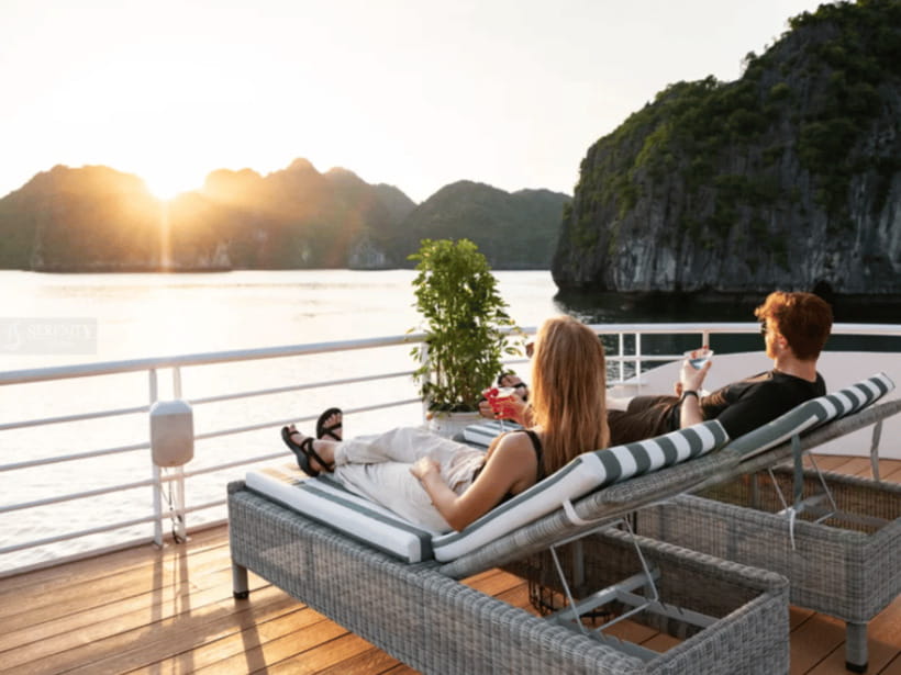 From Hanoi: Lan Ha Bay and Cat Ba Island Cruise with Lunch - On board the cruise: spacious comfort plus real fun