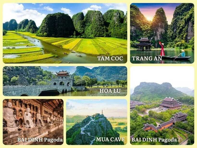 From Hanoi: Ninh Binh Boat Ride, Mua Cave Hike, Temple Visit - Trang An or Tam Coc boat ride: caves, temples, and calm