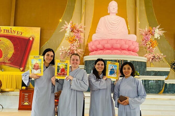 Full-day Guided Meditation Experience in Ha Noi - Buddha lessons in the main hall: doctrine you can actually use