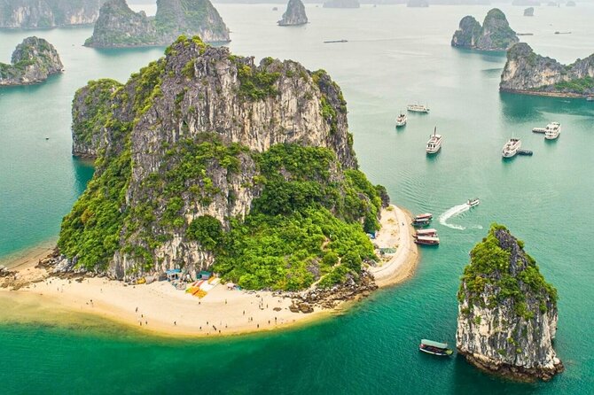 Ha Long Bay Cruise Day Tour-best selling: Included transportation - Lunch onboard and the sunset party you do not skip