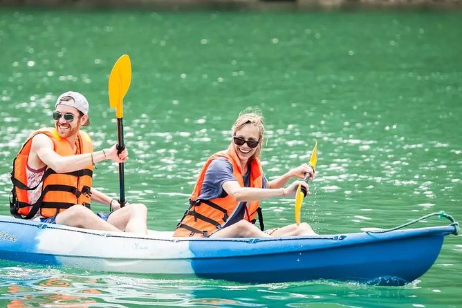 Ha Long Bay day trip with Luxury cruise - Sunset party on board: 16:00 tea, cakes, and golden light