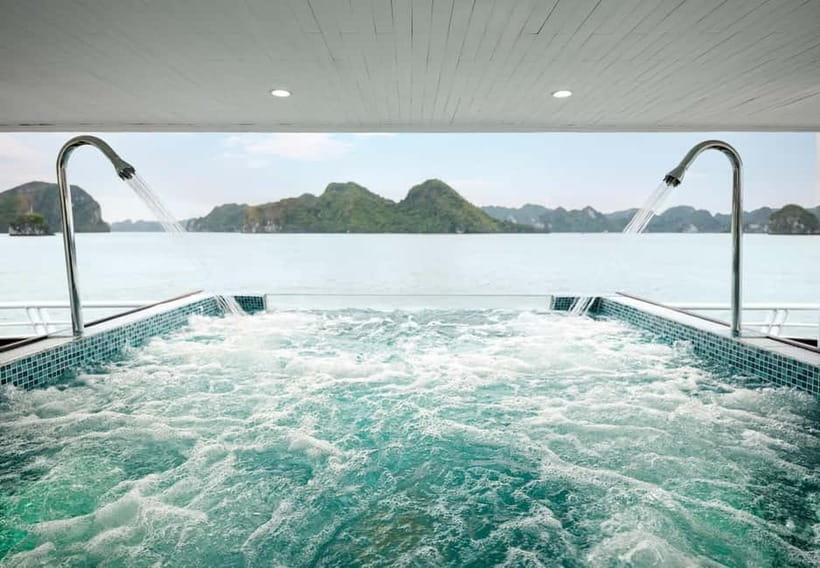 Ha Long Bay- Deluxe Day Cruise, Lunch& Kayaking&Sunset party - Sunset party from 17h00, with snack timing that actually works