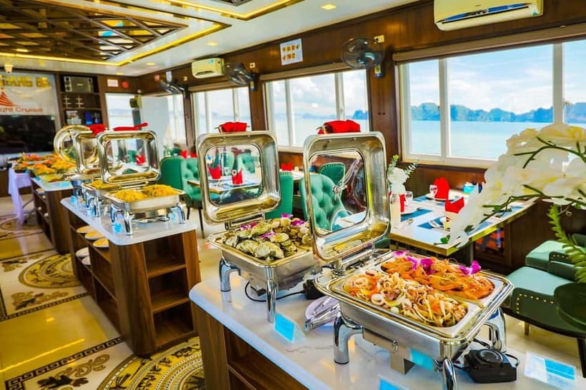 Ha Long Bay Full Day Tour from Hanoi Buffet Lunch& Adventure - Sung Sot Cave at 01:00 PM: the “largest and most celebrated” stop
