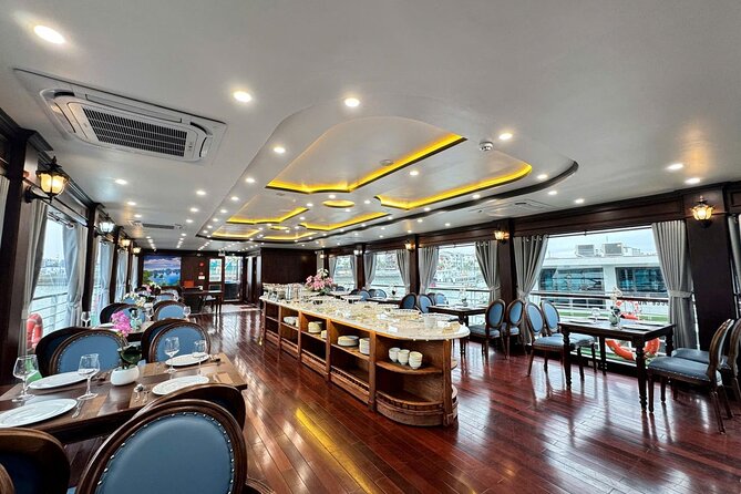Ha Long Bay Luxury Day Cruise with Buffet Lunch, Caves & Kayaking - Hang Luon Cave: choosing kayaking, bamboo boat, or a relaxed onboard spot
