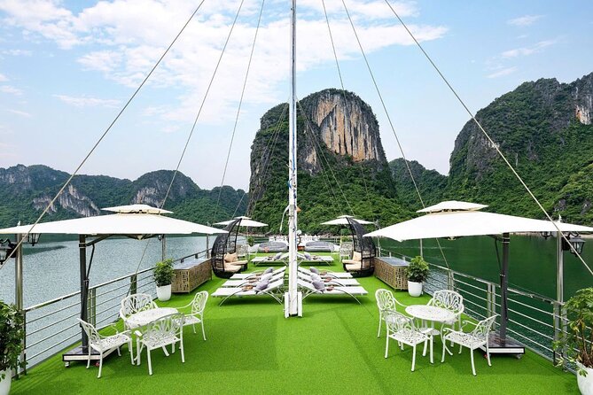Ha Long Bay Luxury Day Cruise with Buffet Lunch, Caves & Kayaking - Titop Island: beach time plus a viewpoint option