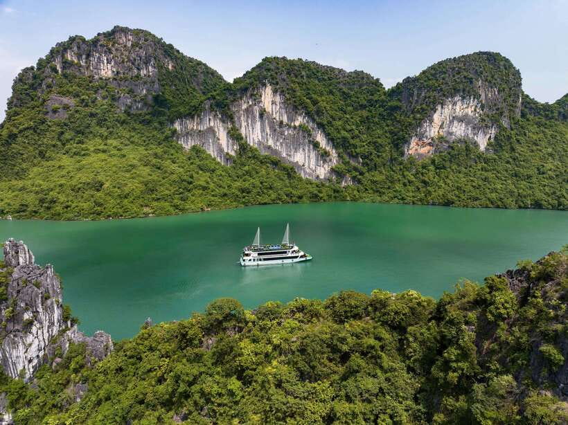 Ha Long Bay Luxury Full Day Cruise| Buffet & All Included - Sung Sot Cave on a cruise itinerary, what it actually gives you