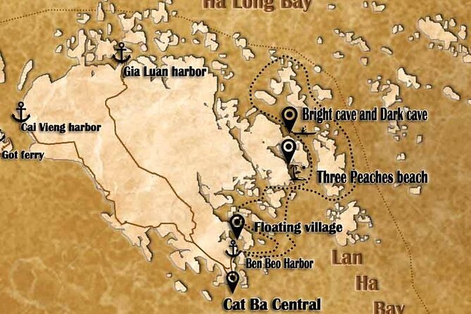 Ha Noi - Cat ba island - Lan Ha Bay - Kayaking 1 Day - Sailing Southern Ha Long Bay, Vung Vieng, and the arch highlights