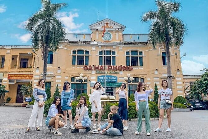 Hai Phong City Historical and Food Tour - Opera House, Le Chan statue, and the Hai Phong Train Station photo moment