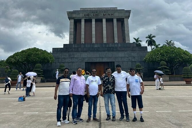 Half-Day Hanoi Highlights and Train Street Experience - Ho Chi Minh Complex photos, then St. Joseph’s Cathedral in the same sweep
