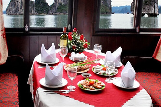 Halong 6 hours Boat tour with Cave, Kayak, lunch, transfer high-way from Hanoi - Halong International Cruise Port, Symbol Rock, and When Lunch Happens