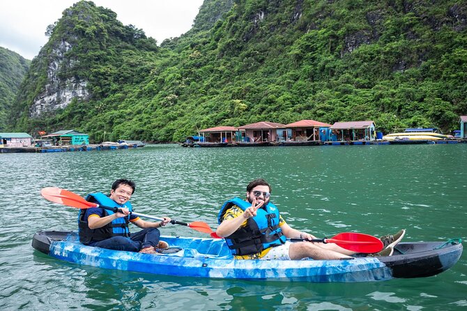 Halong Amazing Sail Luxury 1 Day Small Group Tour 7-Hour Cruising - Back on board: sundeck time, photo hunting, and fruits carving