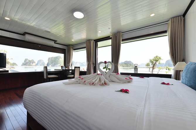 Halong Bay 2 Days 1 Night Included Transfer from Hanoi - Cruise cabins: what “3-star to 5-star style” means for you