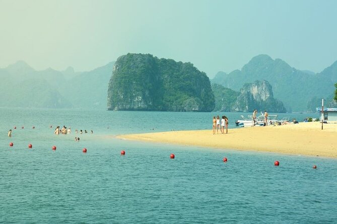 Halong Bay Day Tour 6Hour Deluxe Cruise Limousine Bus Small Group - Cruise time, tea, and taking photos in the late light